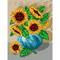 Orchidea Needlepoint Canvas For Halfstitch Without Yarn Bouquet Of Sunflowers - Printed Tapestry Canvas